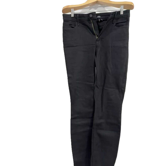 Old Navy Women’s Jeans Size 10 Tall Black High Rise Straight Leg Stretch Denim - Picture 1 of 7
